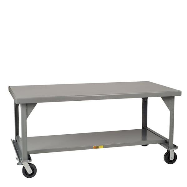 Mobile Heavy-Duty Workbench, 3600 lbs., Floor Lock, 34" Top Height
